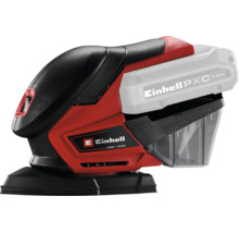 Einhell batteridriven multislipmaskin med Power X Change batteri och dammuppsamlare för träbearbetning