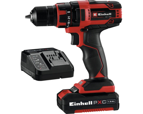 Einhell batteridriven borrmaskin med laddare och 1,5 amperetimmars batteri för hemmaprojekt