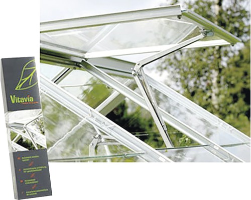 Växthusfönster med automatisk fönsteröppnare och förpackning