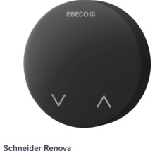 Ebeco termostat för Schneider Renova, rund design med Ebeco logotyp och kontrollknappar