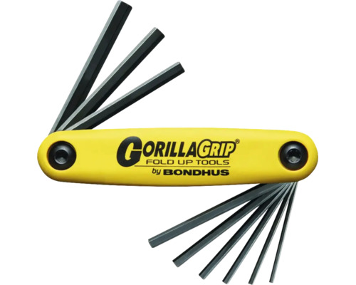 Bondhus GorillaGrip fällbar insexnyckelsats