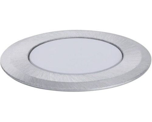Rund infälld LED spotlight med metallram för takmontering