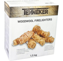 Tenneker tändull i 1,5 kilograms förpackning för enkel tändning av eldstäder och grillar.