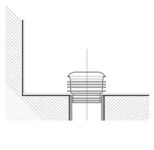 Schematisk representation av ett avloppsrör med inspektionsbrunn