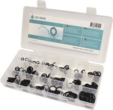 Sorteringslåda med 200 fiberpackningar för sanitära installationer