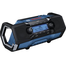 Bosch byggnadsradio med digitalradio, Bluetooth och bärhandtag