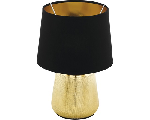 Bordslampa EGLO Manalba 1 guld/svart ØxH 200x300mm