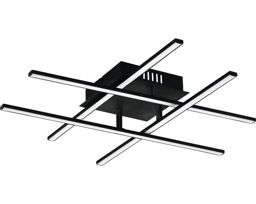 Svart LED taklampa med korsformad design