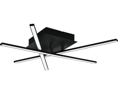 Svart LED taklampa med linjär design