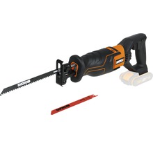 Worx batteridriven tigersåg med sågblad för trä och metall