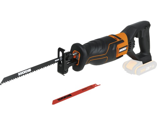 Worx batteridriven tigersåg med sågblad för trä och metall