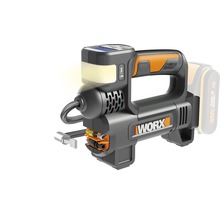 WORX sladdlös luftpump med digital display och LED-lampa