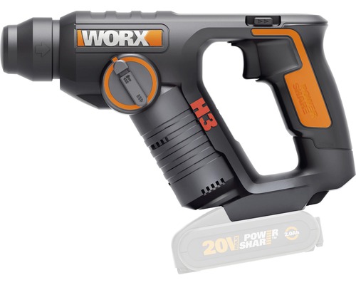 WORX sladdlös hammarborr med batteri