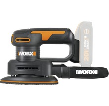 Worx batteridriven excenterslip med dammpåse och batteri