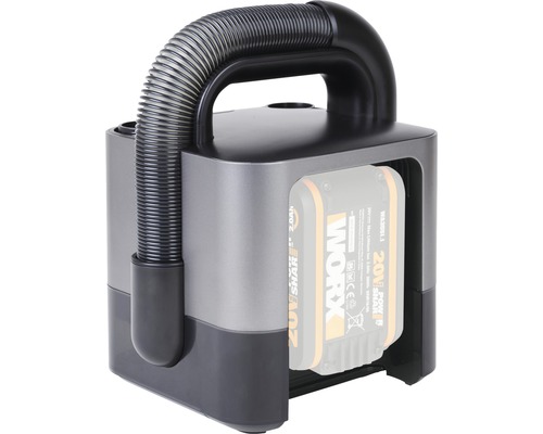 Sladdlös dammsugare med flexibel slangförlängning och bärhandtag