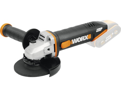 Batteridriven vinkelslip från Worx med handtag