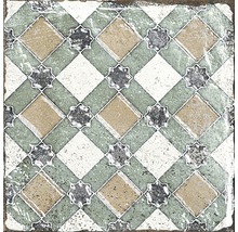 Dekorativ golvplatta med geometriskt mönster