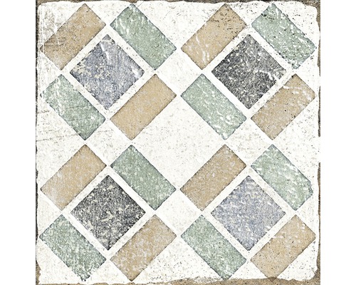 Dekorativ platta med rombmönster