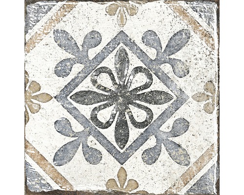 Dekorativ platta med blommönster