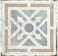 Dekorativ kakelplatta med geometriskt mönster