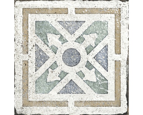 Dekorativ kakelplatta med geometriskt mönster