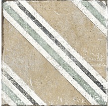 Fyrkantig platta med diagonalt randigt mönster för golv och vägg