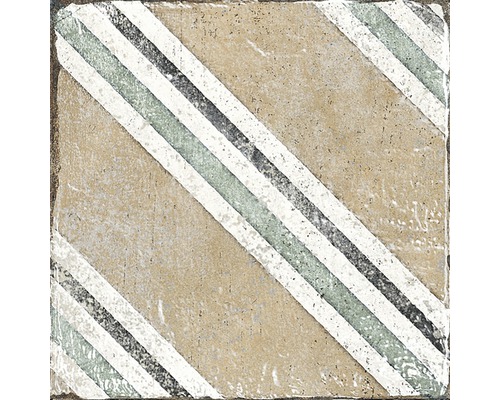 Fyrkantig platta med diagonalt randigt mönster för golv och vägg