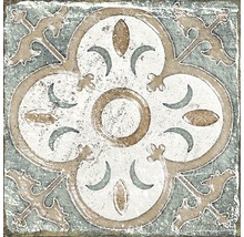 Dekorativ platta med blommönster för vägg och golv