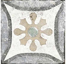 Dekorativ golvplatta med blommönster