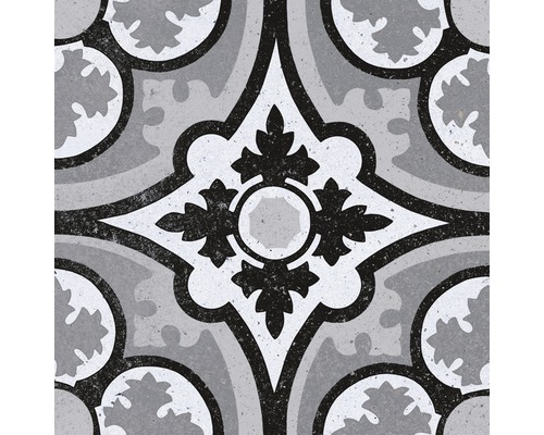 Mönster av en golvplatta med geometrisk dekor