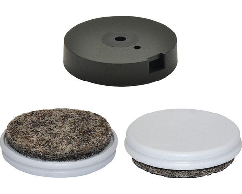 Möbelglidare för fastsättning under möbler