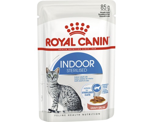 Kattmat ROYAL CANIN Indoor Sterilised Gravy Adult 12x85g Royal Canin Indoor Sterilised kattmat i 85 grams påse