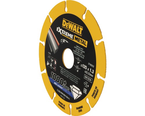 DeWalt kapskiva Extreme Metal, diameter 125 millimeter