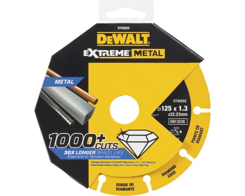 DeWalt Extreme Metal kapskiva, 125 x 1,3 millimeter