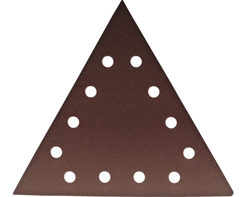 Triangulärt sandpapper med hål