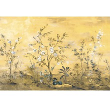 Tapet med blommönster och växtmönster