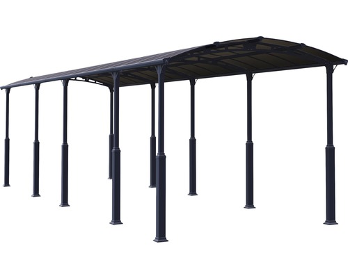 Fristående carport med stålram och tak