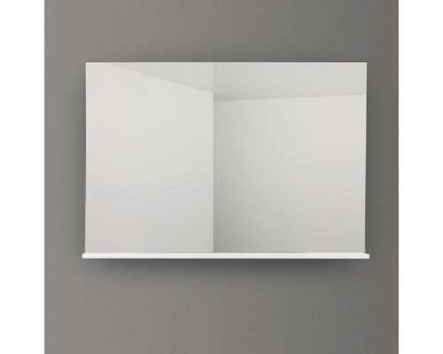 Spegel med hylla 4AQUA vit blank 120 cm