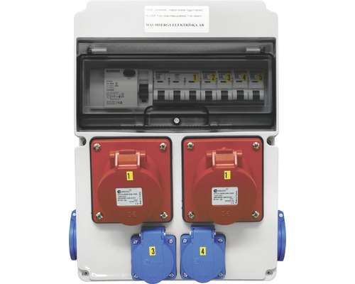 Uttagscentral MALMBERGS Standard 16A IP44 Uttagscentral MALMBERGS Standard 16A IP44