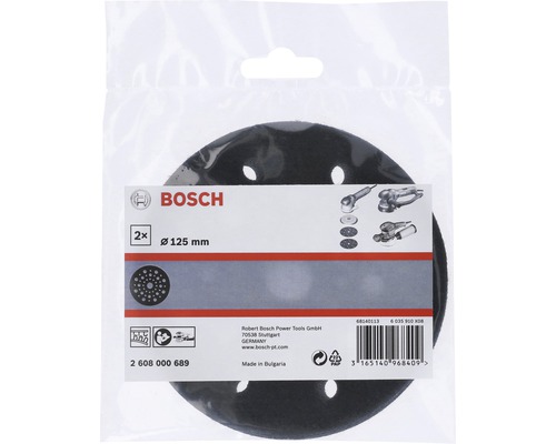 Bosch sliprondeller, diameter 125 millimeter, 2 stycken