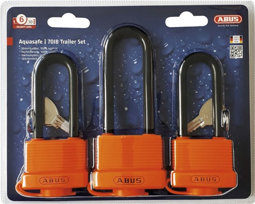 ABUS Aquasafe 701B Trailersats med tre hänglås