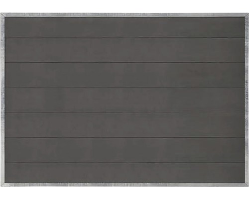 Staket PLUS Futura komposit skiffergrå 180x127cm