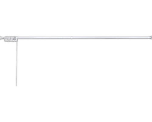 Duschdraperistång GELIA 108 vit rak plastöverdragna stålrör 75-110 cm