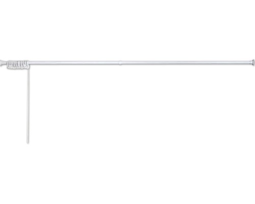 Duschdraperistång GELIA 110 vit rak plastöverdragna stålrör 135-190 cm