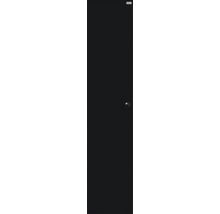 Svart innerdörr med dörrhandtag