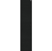 Svart kylskåpsdörr med handtag