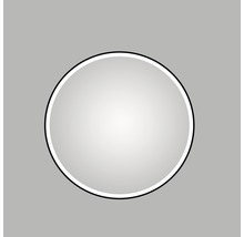 Badrumsspegel DSK Black Circular LED-belysning 120cm