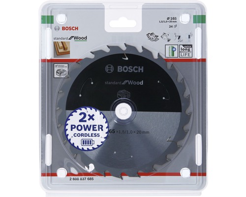 Bosch sågklinga Standard for Wood, diameter 165 millimeter