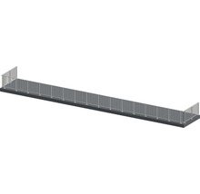 Illustration av ett balkongräcke i metall