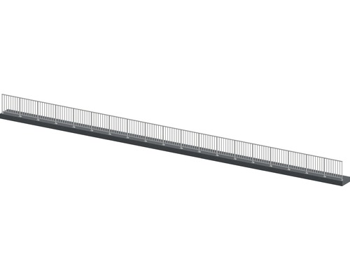 Räckesset PERTURA Triton G-form golv-/ markmontage gråbrun 19 m